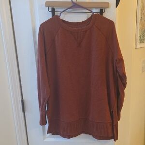 Maurices Rust Crewneck Sweater - Deep Terracotta Ox
